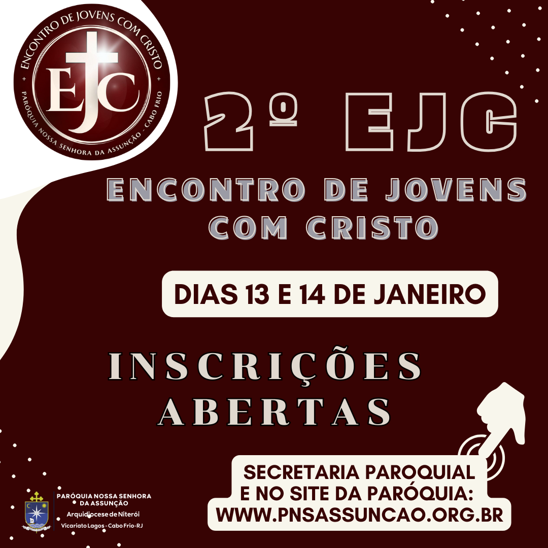 ENCONTRO DE JOVENS COM CRISTO - INSCRIÇÃO